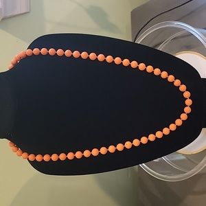 A11 Orange acrylic bead necklace